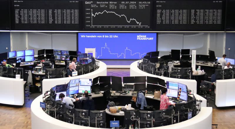 German share price index DAX graph is pictured at the stock exchange in Frankfurt