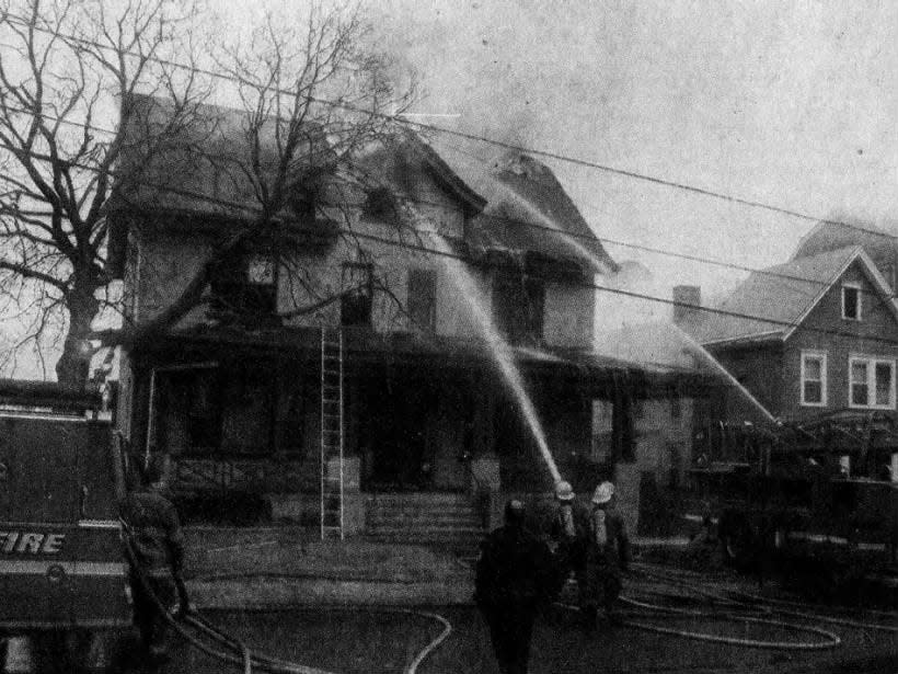 Fire destroyed a more than 270-year-old home at 228 Water St. in Perth Amboy, the oldest in the city, on Wednesday, Feb. 17, 1999.