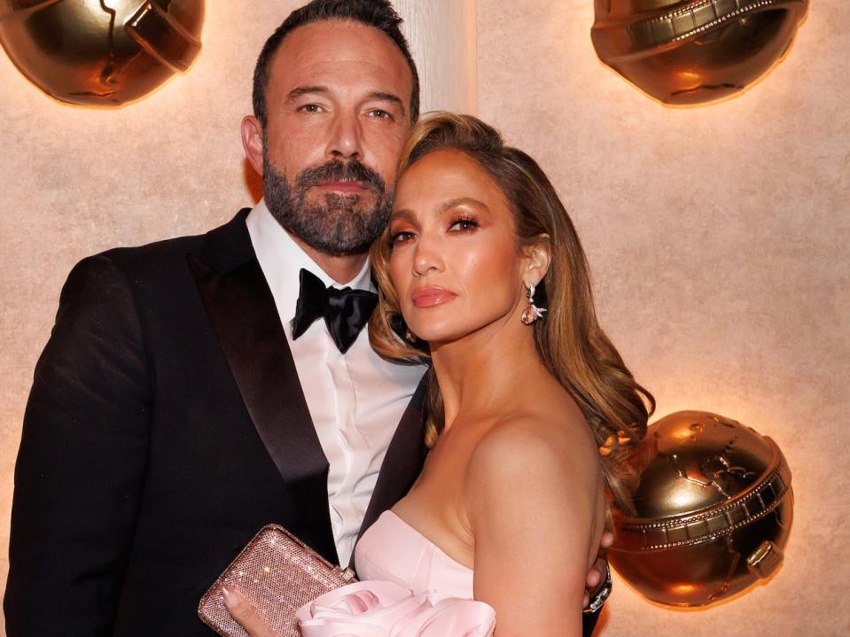 Ben Affleck and Jennifer Lopez at the 81st Golden Globe Awards in January 2024.