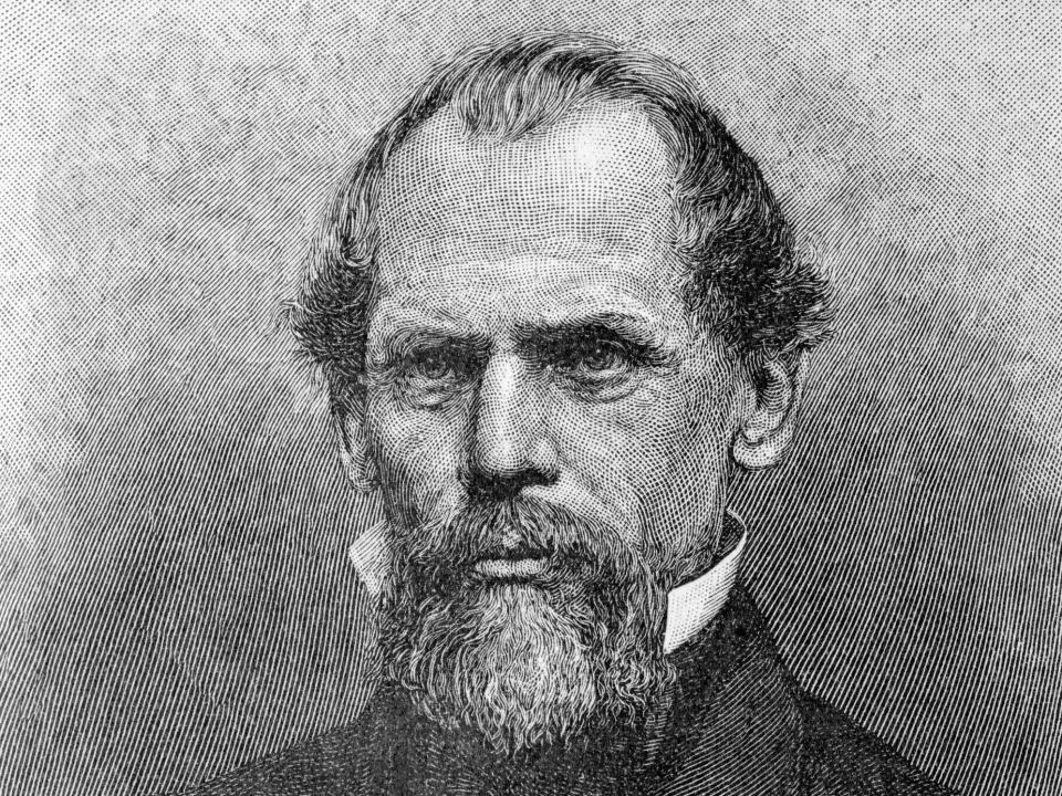 An engraving of John A. Roebling