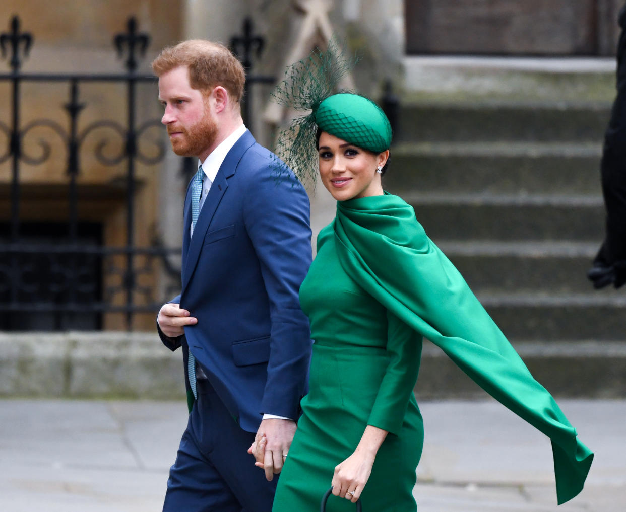 The Duke and Duchess of Sussex arriving at the Commonwealth Day Service, Westminster Abbey, London. Picture credit should read: Doug Peters/EMPICS