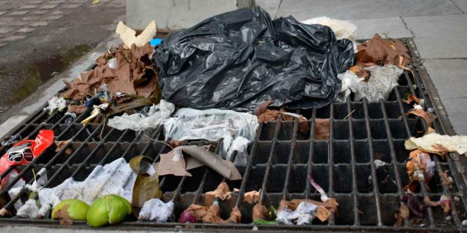 Basura colapsa sistema de drenaje