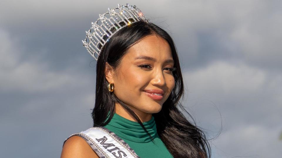 PHOTO: Miss Hawaii USA 2023, Savannah Gankiewicz attends the final round of the Sony Open golf tournament in Honolulu, Hawaii, Jan. 14, 2024. (Kyle Terada-USA TODAY Sports)