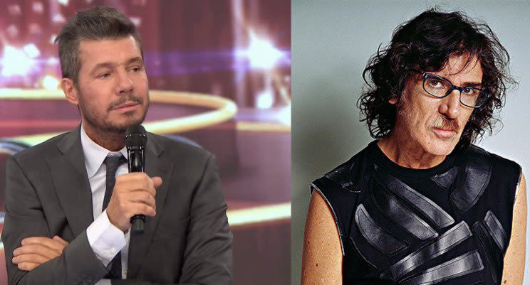 Charly vs Marcelo. – Fotos: Twitter/cuervotinelli / Twitter/Vision_nacional