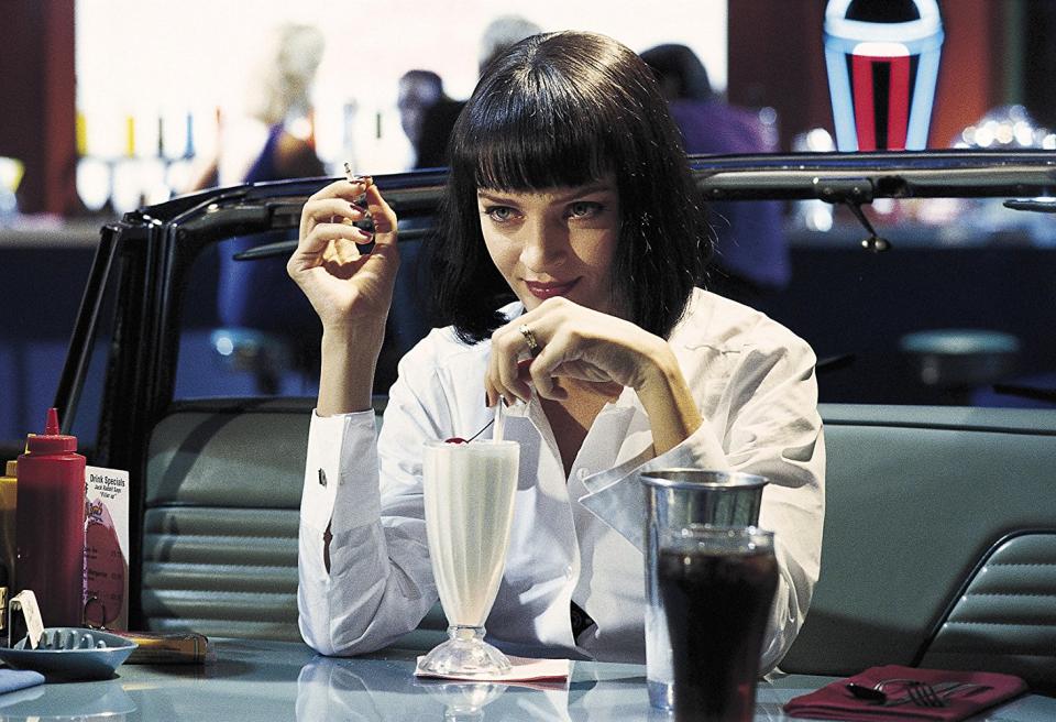 Mia Wallace in "Pulp Fiction"