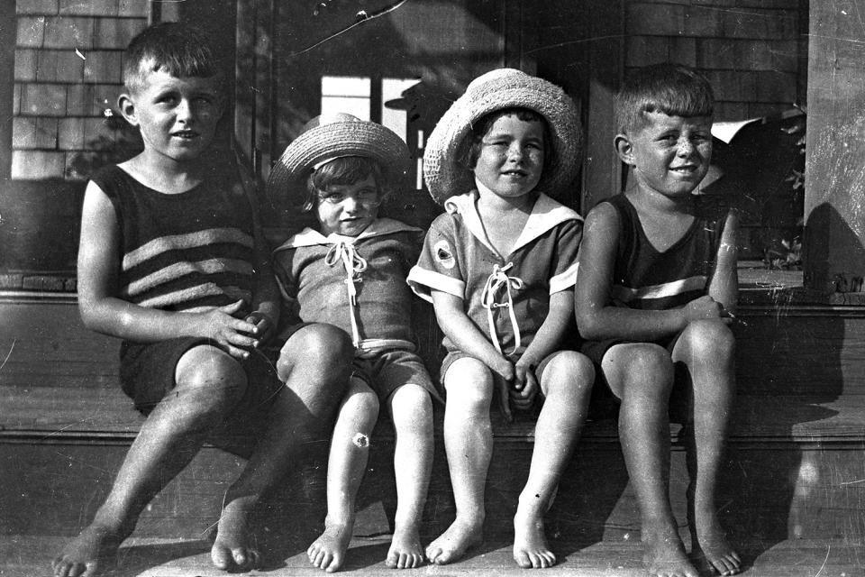 <p>Joseph Kennedy Jr., Kathleen Kennedy, Rosemary Kennedy and John F. Kennedy, left to right, in 1922 in Cohasset, Mass. (Photo: John F. Kennedy Presidential Library and Museum) </p>