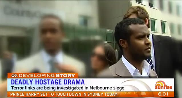 Khayre was acquited, but was later convicted on other violent offences. Source: 7 News