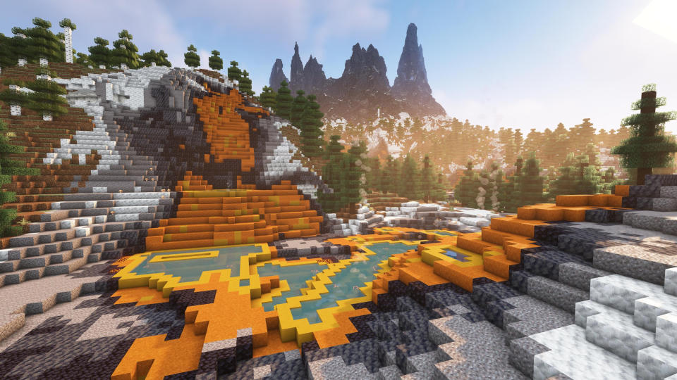 Minecraft mods - Terralith shows off one of its biomes