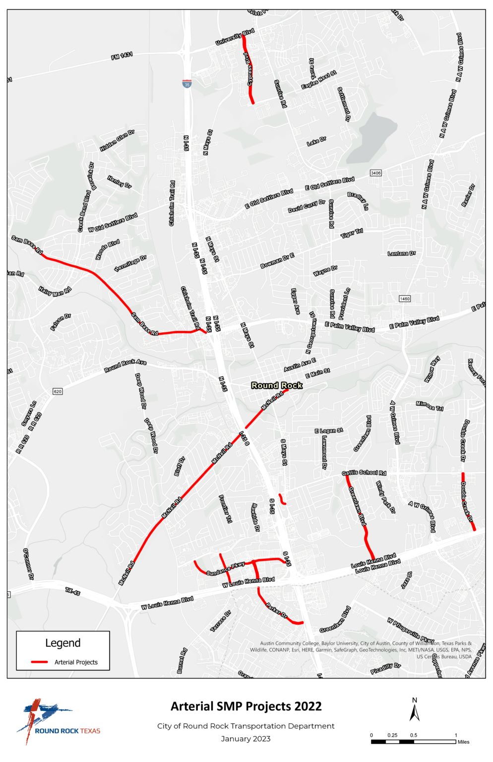 The Round Rock City Council approved a $6.5 million contract for improvements to nine streets around the city.