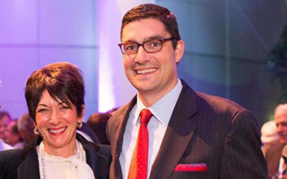 Ghislaine Maxwell is pictured with her husband Scott Borgerson for the first time in a photo from October 2013 - Arctic Circle