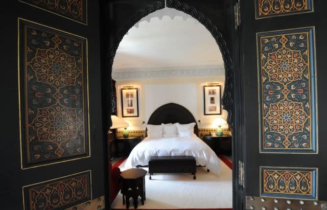 A suite at the legendary Marrakesh hotel La Mamounia