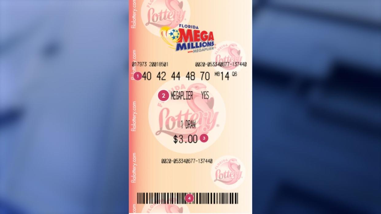 <div>Mega Millions ticket | Credit: Florida Lottery</div>