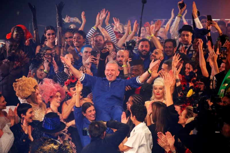 Designer Jean Paul Gaultier holds his last ever fashion show in Paris