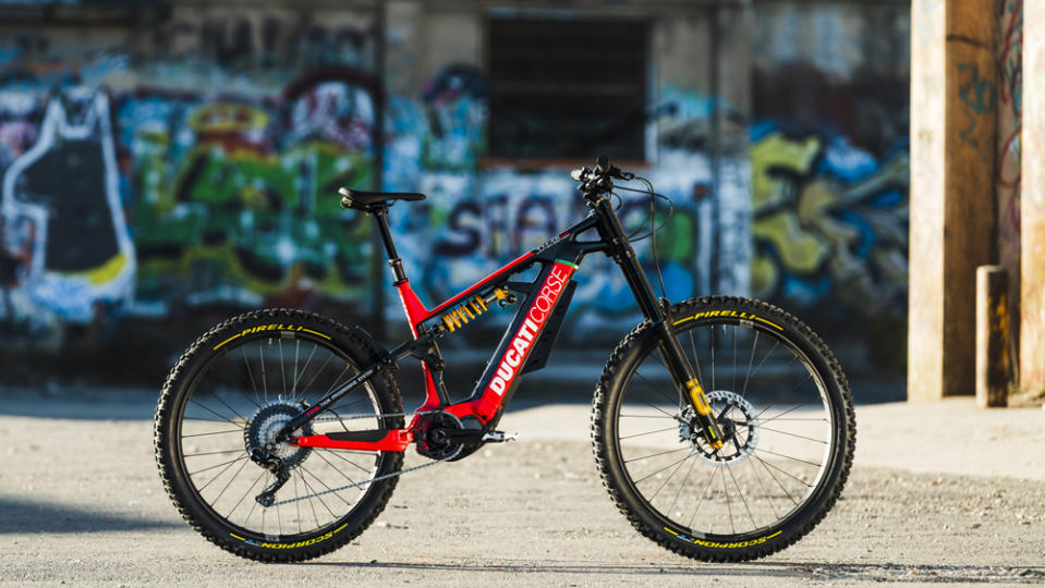 The ,995 Ducati TK-01RR Limited Edition electric mountain bike. - Credit: Alessandro Belluscio, courtesy of Ducati.