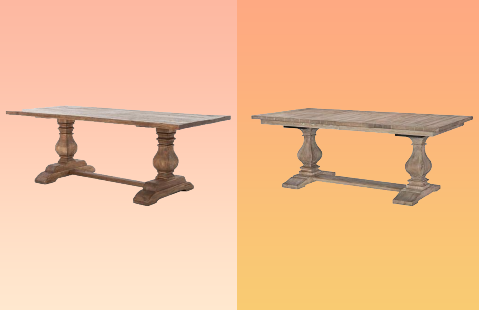 two dining tables