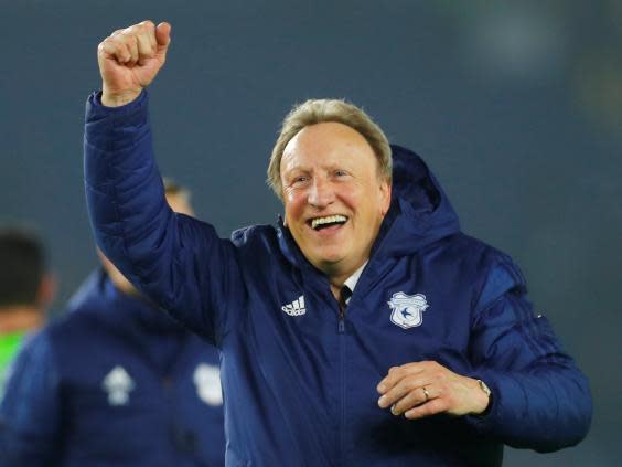 Warnock led Cardiff into the Premier League (Reuters)