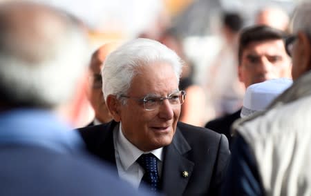 FILE PHOTO: Ceremonies marking the first anniversary of the collapse of Morandi Bridge in Genoa