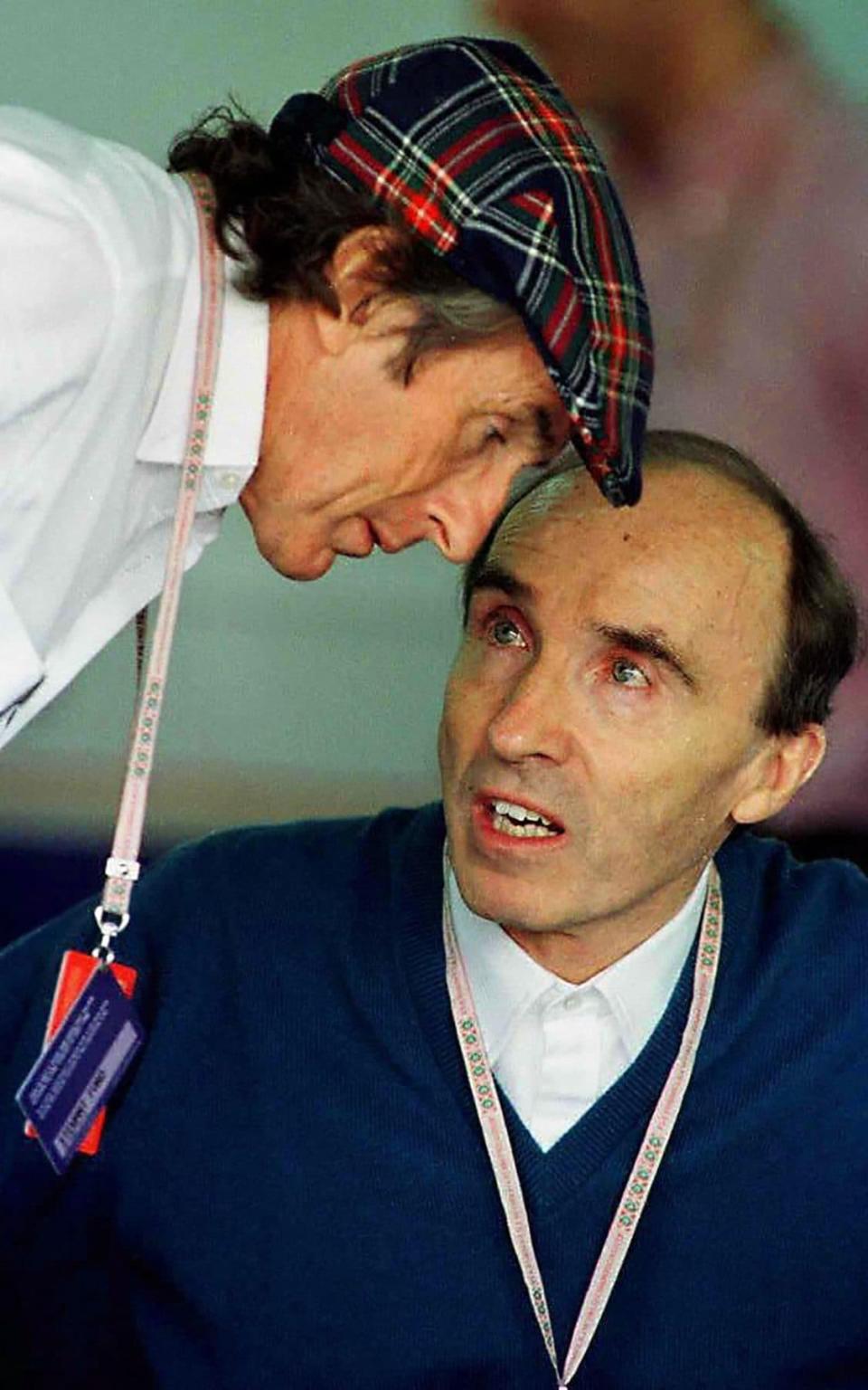 With Sir Jackie Stewart in 1997 - Alejandro Pagni