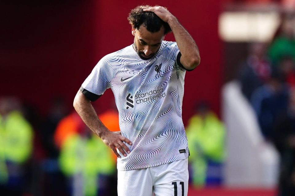 Liverpool forward Mohamed Salah has struggled for goals this season (Mike Egerton/PA) (PA Wire)