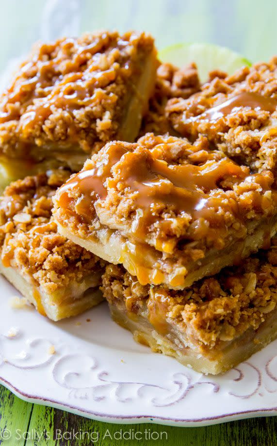 Salted Caramel Apple Pie Bars