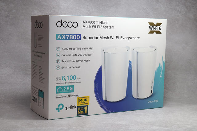 最時尚又快速的TP-Link Deco X95 AX7800 三頻Mesh Wi-Fi 6 路由器開箱評測