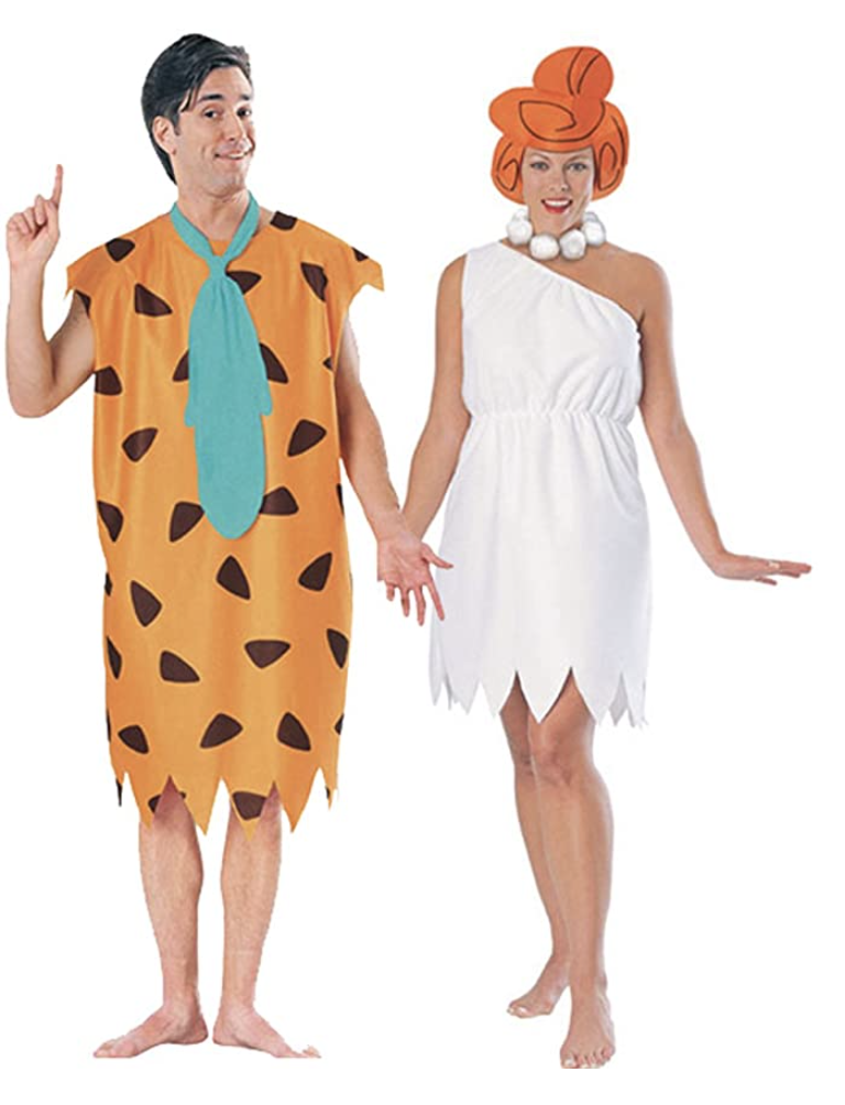 couples halloween costumes fred and wilm flinstone