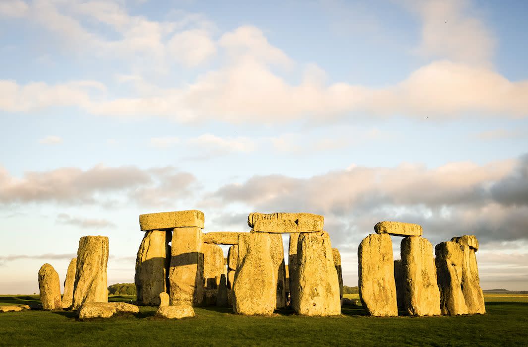 A missing piece of one of the huge sarsen stones at Stonehenge has been returned to the ancient monument (PA)