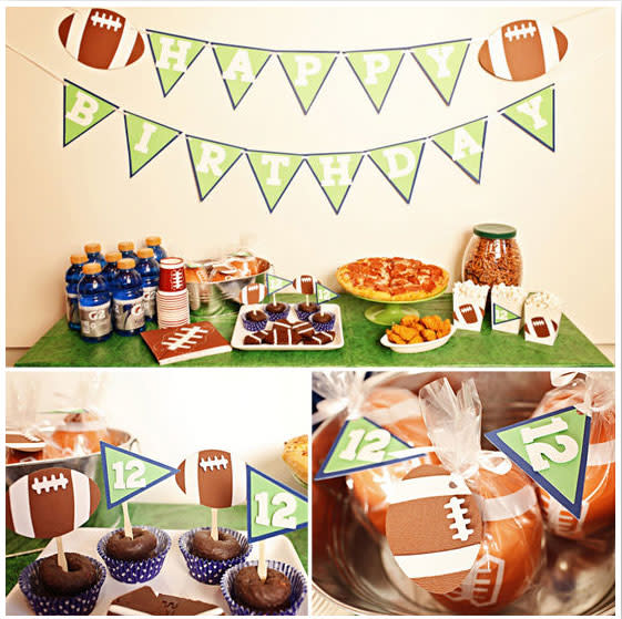 Touchdown Football Birthday Party Package ($52)