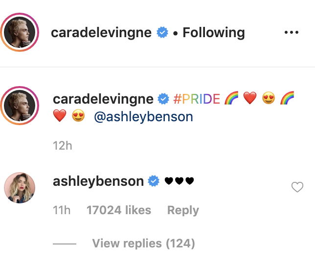 The two made it official on Instagram.