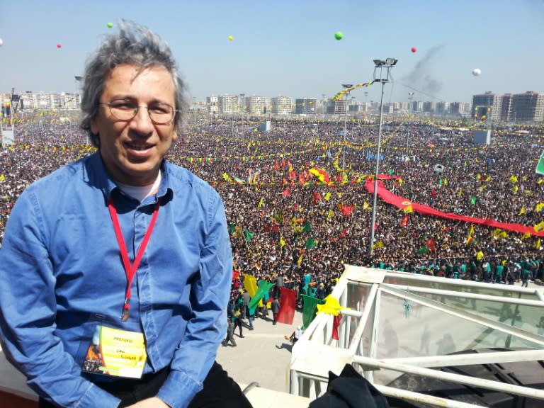 The journalists charged included the editor-in-chief of the pro-opposition Cumhuriyet daily Can Dundar, pictured on March 21, 2013