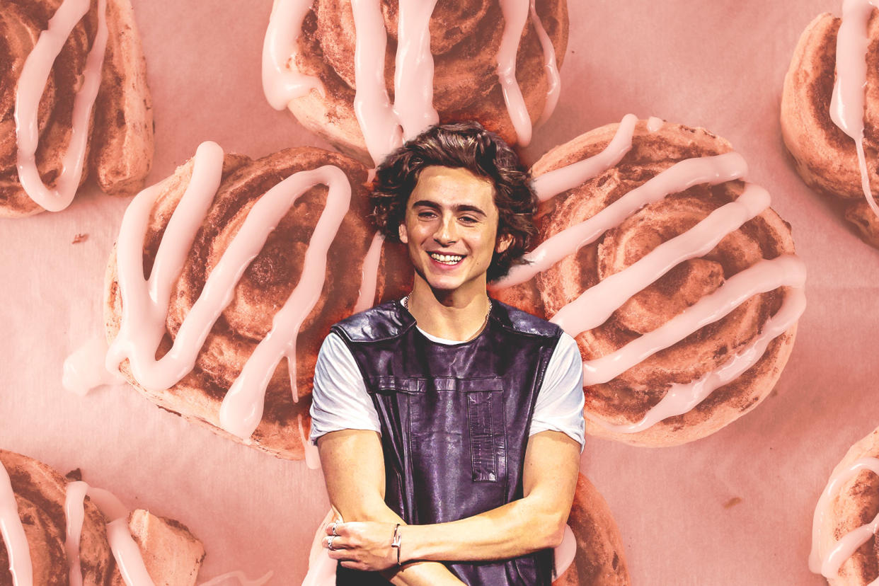 Timothée Chalamet; Cinnamon Rolls Photo illustration by Salon/Getty Images