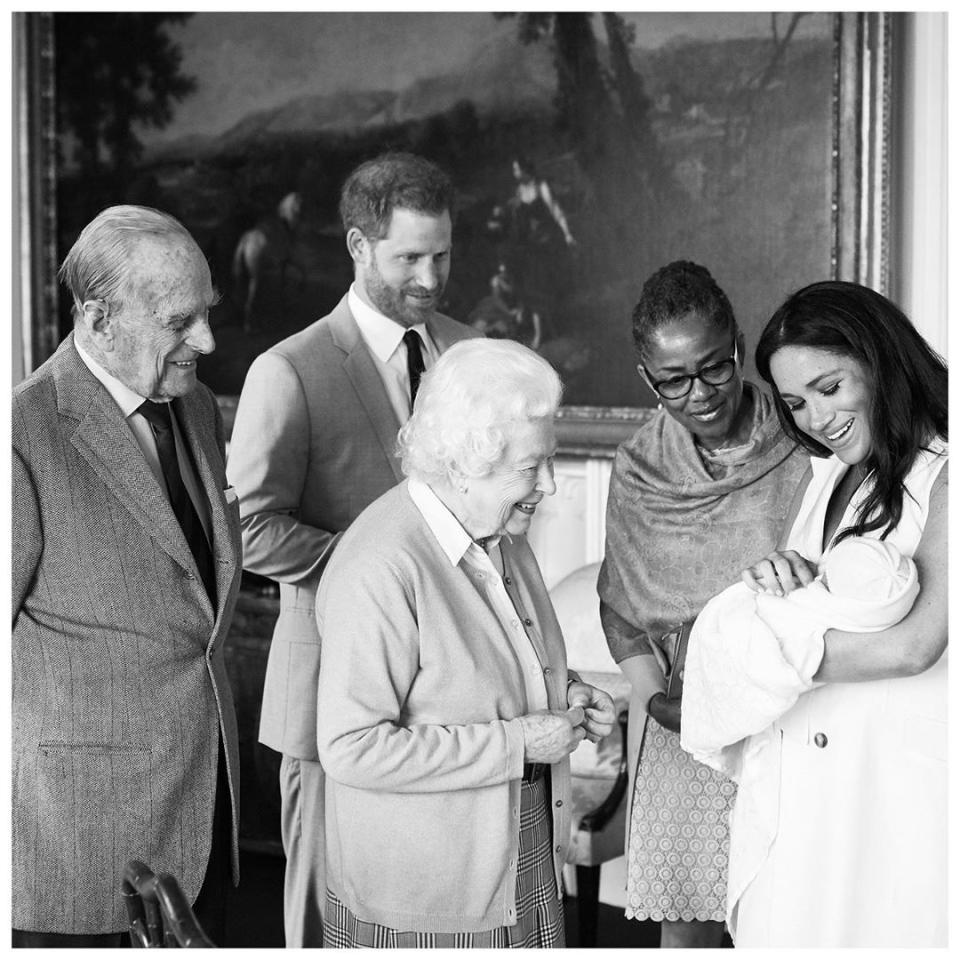 Archie meets Queen Elizabeth, May 2019