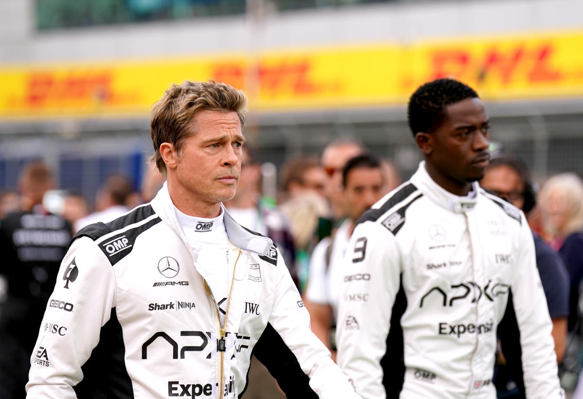 Brad Pitt Stars in New Formula 1 Film at British GP