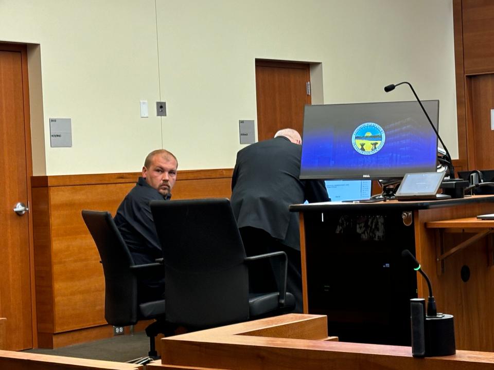 Krieg Butler, 37, formerly of the Hilltop neighborhood, appeared Monday, Dec. 4, 2023, in Franklin County Common Pleas Court for a bond hearing.