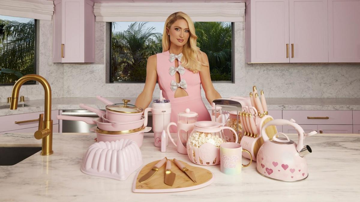 Paris Hilton Proves That Pink Works In Any Space, Even Your Kitchen