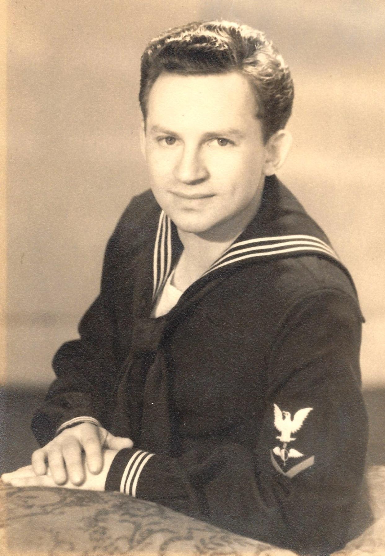 A photo of Si Siman when he was in the U.S. Navy. Siman was the producer of the Ozarks Jubilee, the first regularly broadcast live country music show on network television.