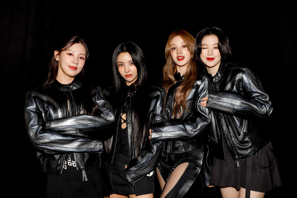 (L-R) Miyeon, Soyeon, Yuqi, and Shuhua of (G)I-dle