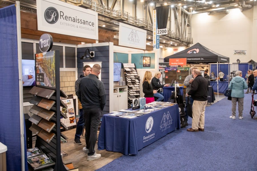 Inside the 2024 Grand Rapids Remodeling and New Homes Show at DeVos Place. (Michael Buck/WOOD TV8)