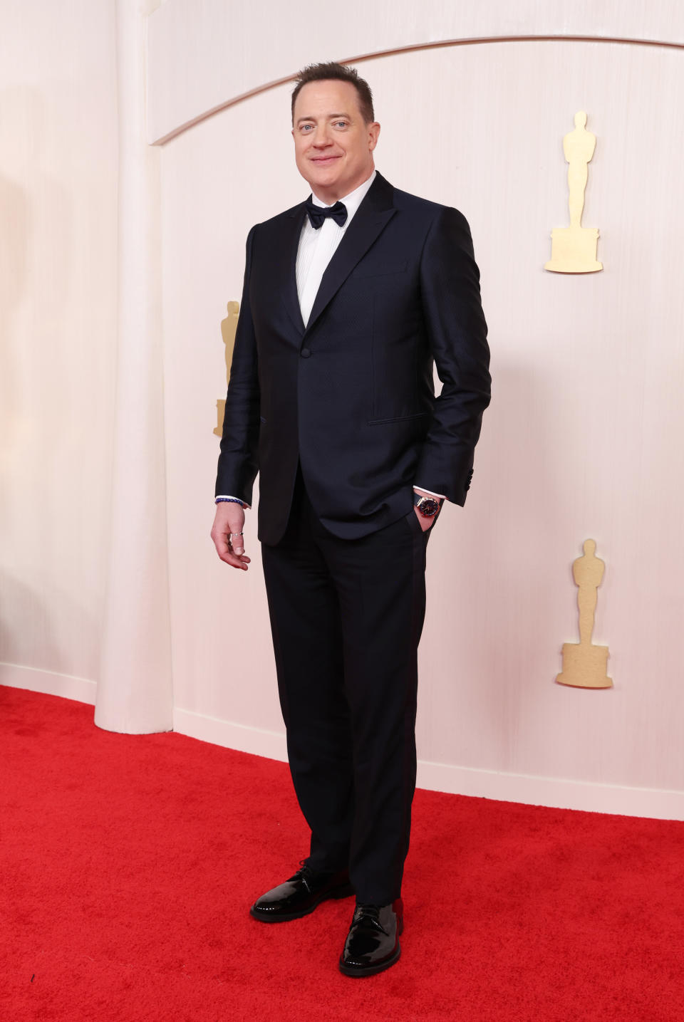 HOLLYWOOD, CALIFORNIA - MARCH 10: Brendan Fraser attends the 96th Annual Academy Awards on March 10, 2024 in Hollywood, California. (Photo by Kevin Mazur/Getty Images)