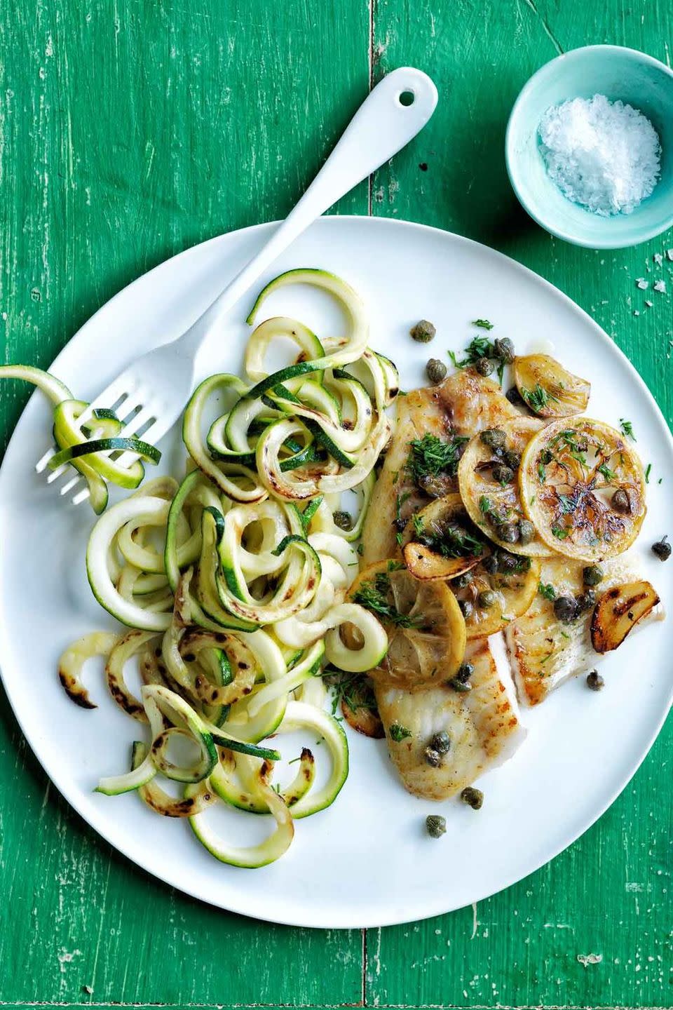 Seared Tilapia with Spiralized Zucchini