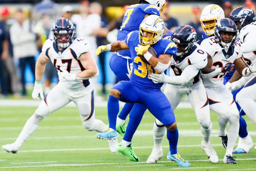 Inglewood, CA - December 10: Los Angeles Chargers running back Austin Ekeler.