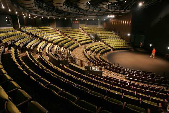 Inside an empty Mark Taper Forum