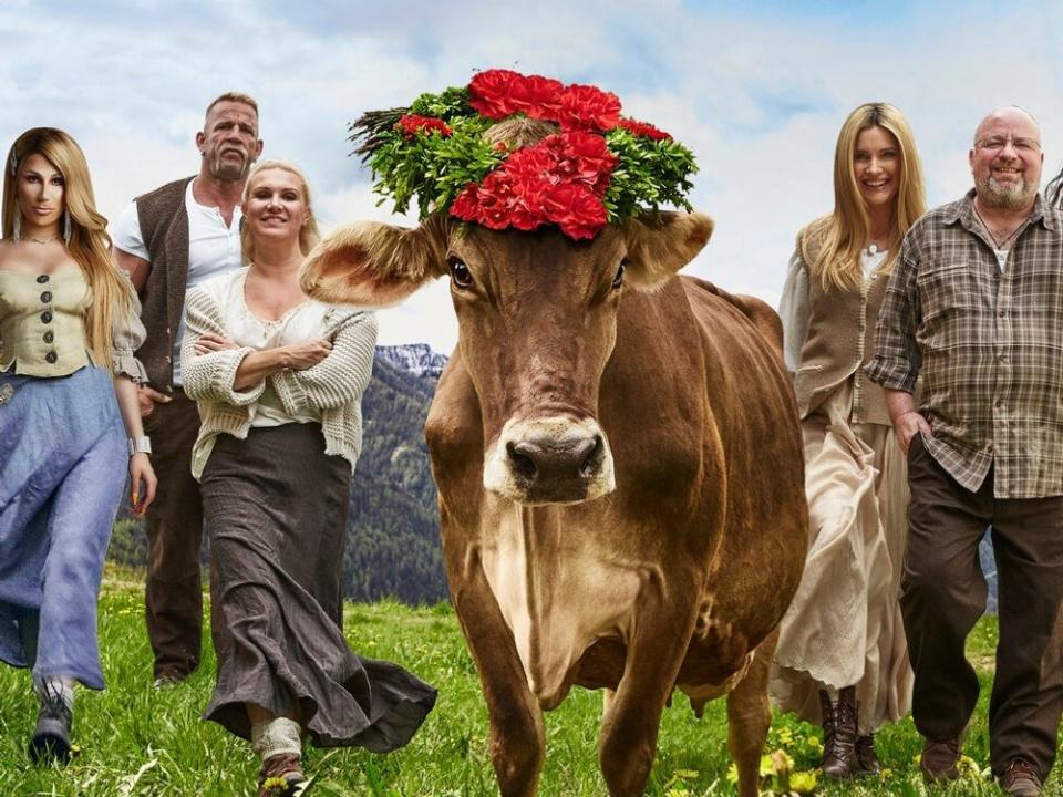 "Die Alm" zeigt nach zehn Jahren Pause wieder acht Promis, die sich auf einer abgelegenen Hütte einigen Herausforderungen stellen müssen. (Bild: ProSieben/Benjamin Kis)