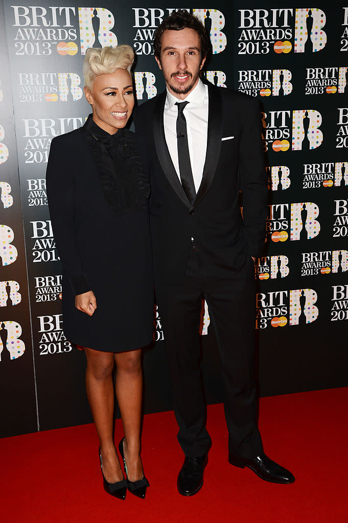 Sande was previously married to marine biologist, Adam Gouraguine, pictured together in February 2013. (Getty Images)