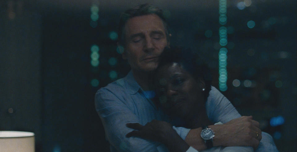 Liam Neeson and Viola Davis in "Widows." (Photo: Fox)