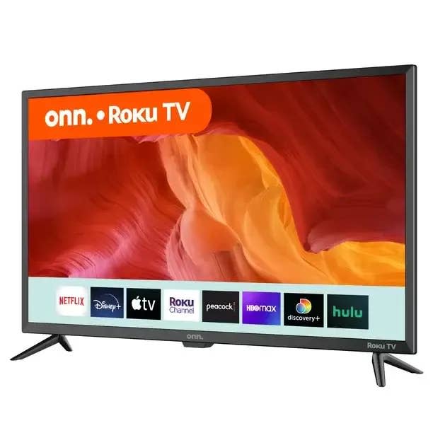 Measuring 32 inches, this LED Roku smart TV is small but mighty. It's the perfect appliance for a bedroom, kitchen or smaller space that still has high marks for sound and image quality. Use all your favorite streaming sites, cable, satellite, HDTV antenna or Roku mobile app. Promising review: 