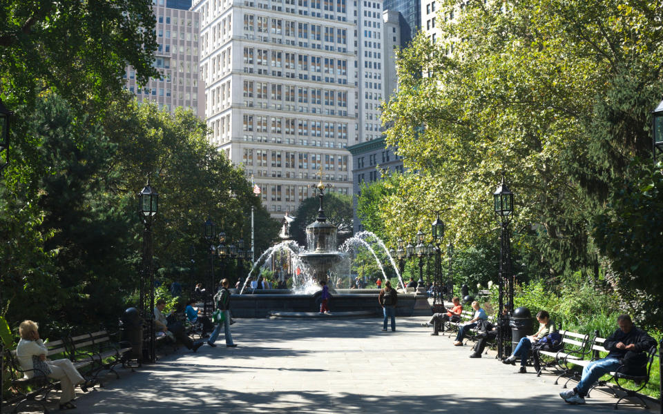 <p>En route to get hitched at City Hall? Great! Stop and see some art in City Hall Park on the way. The Public Art Fund almost always has something in those gardens, typically weather-worthy sculptures, and Claudia Comte’s “<a rel="nofollow noopener" href="https://www.publicartfund.org/view/exhibitions/6104_the_language_of_things#&gid=1&pid=1" target="_blank" data-ylk="slk:Italian Bunnies;elm:context_link;itc:0;sec:content-canvas" class="link ">Italian Bunnies</a>” (through September) should entice little ones. </p>