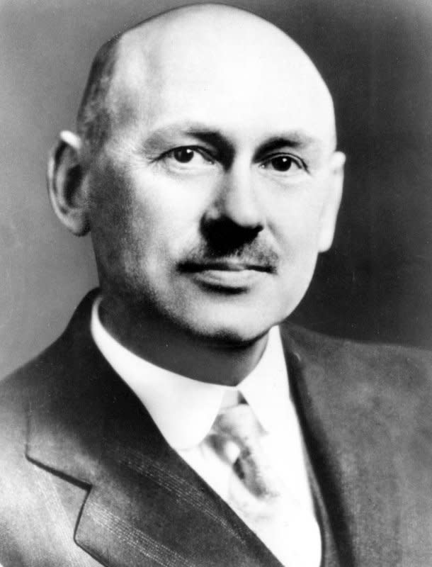 On March 16, 1926, Robert Goddard launched the world's first liquid-fuel rocket. File Photo by NASA/UPI