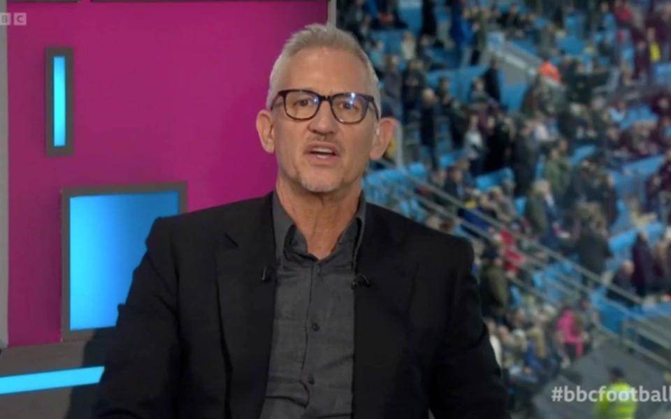 Gary Lineker is back to what he does best: football - BBC/News_scans