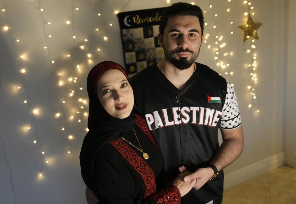 Rowan and Dr. Ali Imran, both American-born Palestinians, have their Gilbert home ready for Ramadan on March 5, 2024.